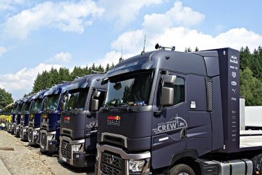 21. Teherautó osztrák sofőr állás az Inn-völgyben