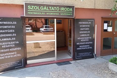 Laminálás A4 méretben minőségi lamináló fóliával Szigetszentmiklós!

További szolgáltatások:
- COLOP bélyegző készítés
- névjegykártya készítés
- iratfűzés spirálozással
- szkennelés 
- fénymásolás A4-A3 méretben, kétoldalasan is!
- nyomtatás A4-A3 méretben, kétoldalasan is!
- nyomtatás e-mailből felár nélkül!

Szigetszentmiklós Bajcsy Zs.u.43/B  Szolgáltató Iroda
Nyitva: H-P: 9.00-16.00
Tel: 30/219-6025 (munkaidőben)
E-mail: ajandekbroker@gmail.com