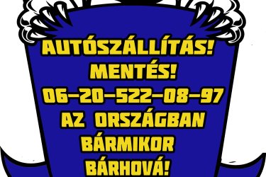 Autó és kisgép szállítás!