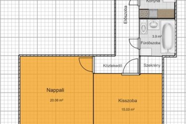 Kiadó kétszobás napfényes óbudai lakás