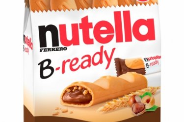 Eladó Nutella B-ready ropogós ostya kakaós mogyorókrémmel és búzakészítménnyel töltve 6 X 22 g 450Ft