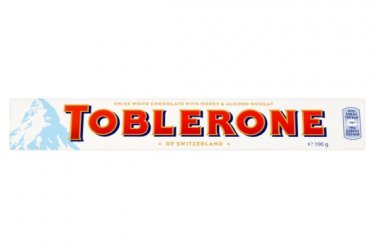 Eladó Toblerone - svájci fehércsokoládé mézzel és mandulával 100 g 440Ft