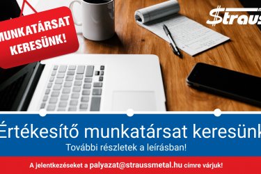                                      ÉRTÉKESÍTÉSI munkatársat keresünk