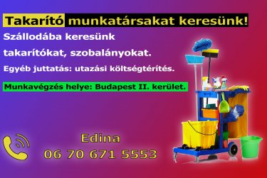 Szobalány munkatársat keresünk