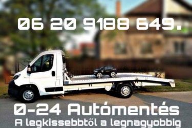 0-24 autómentő szolgáltatást biztosítunk Budapest XV. kerületében.