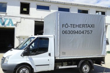 Bútorszállító kisteherautó, FŐ-TEHERTAXI, költöztetés, fuvarozás Budapest, belföld.
