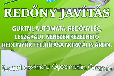 Velence - Gárdony - Kápolnásnyék - REDŐNY JAVÍTÁS - 06-70/6716-752