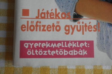 Fürge ujjak szabásminta ésöltöztetőbabák gyermekeknek 1997.5. szám.