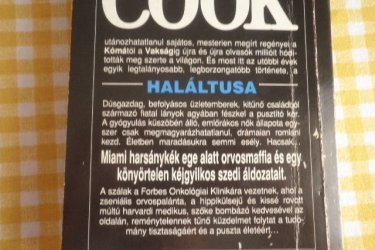 Székesfehérváron eladó Robin Cook:Haláltusa című orvosi krimi.
Ára:1500.-Ft