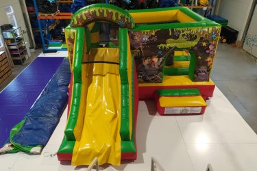 Eladó Slime Csúszdás Ugráló&#13;&#10;Gyártási év: 2025&#13;&#10;&#13;&#10;Mérete: 5m x 7m x 3,5m&#13;&#10;&#13;&#10;Állapota: újszerű&#13;&#10;&#13;&#10;Ára: 1.100.000 Ft+ÁFA&#13;&#10;&#13;&#10;Tartozékok: befúvó motor, rögzítő vascövekek, műszaki vizsga (érvényes: 2028.02.13.), javító készlet, tároló zsák &#13;&#10;&#13;&#10;Átvételi időpont: Azonnal vihető