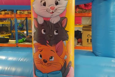 Eladó Cicás Csúszdás Ugráló&#13;&#10;Gyártási év: 2025&#13;&#10;&#13;&#10;Mérete: 5m x 7m x 3,5m&#13;&#10;&#13;&#10;Állapota: új&#13;&#10;&#13;&#10;Ára: 1.450.000 Ft+ÁFA&#13;&#10;&#13;&#10;Tartozékok: befúvó motor, rögzítő vascövekek, műszaki vizsga, javító készlet, tároló zsák&#13;&#10;&#13;&#10;Átvételi időpont: Azonnal vihető