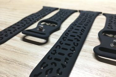 Apple Watch leopárd mintás szilikon óraszíj (óra szíj)