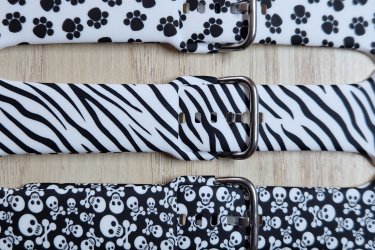 Apple Watch mintás óraszíj: koponyás, tappancsos, zebrás