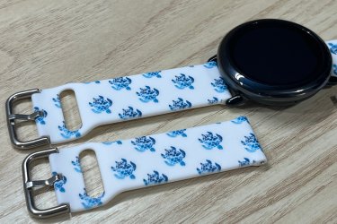 Teknős mintás szilikon óraszíj – 20mm órához