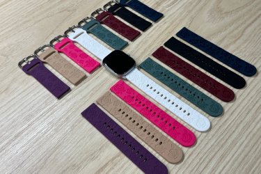 Rózsa mintás szilikon szíj 20mm-es órához