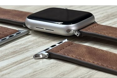 Apple Watch barna színű bőr óraszíj