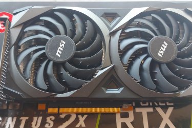  MSI GeForce RTX 3050 VENTUS 2X 8G OC eladó!!

Eladó  MSI GeForce RTX 3050 VENTUS 2X 8G OC videokártya.
Eredeti dobozában
Garanciális: 2025.12 hóig.

Csatolófelület     PCI-Express
Video chipset    Nvidia GeForce
Video chipset termékcsalád    RTX 3050
Hűtés típusa     Aktív hűtés
Ventilátorok száma    2 darab
Grafikus chip sebessége    1807 MHz
Grafikus memória sebessége    14000 MHz
Memória
    
Memória mérete     8 GB
Memória típusa    GDDR6
Memória sávszélesség     128 bit
További tulajdonságok
    
Maximális felbontás    7680 x 4320 pixel
DirectX    12
OpenGL    4.6
Tápcsatlakozó    1 x 6-pin
Fogyasztás    115 W
Ajánlott tápegység    500 W
Lite Hash Rate     Nem
LED megvilágítás    Nincs
Szín    Fekete
Alkalmazott technológiák    
nVidia CUDA
 
nVidia PhysX
 
nVidia Pure Video HD
 
nVidia 3D Vision
 
nVidia G-Sync
DLSS
    
DLSS 2.0    Van
DLSS 3.0    Nincs
DLSS 4.0    Korlátozottan támogatott
Deep Learning Anti-Aliasing (DLAA)    Van
DLSS Super Resolution    Van
DLSS Ray Reconstruction    Van
DLSS Frame Generation    Nincs
DLSS Multi Frame Generation    Nincs
Csatlakozók
    
VGA (D-sub)    Nincs
DVI csatlakozók száma    1 db
HDMI csatlakozók száma    1 db
DisplayPort csatlakozók száma    1 db
USB Type-C    Nincs
Méretek
    
Szélesség    112 mm
Hosszúság    205 mm
Vastagság    45 mm