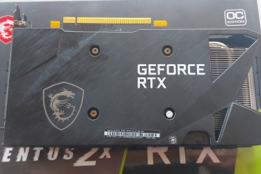  MSI GeForce RTX 3050 VENTUS 2X 8G OC eladó!!

Eladó  MSI GeForce RTX 3050 VENTUS 2X 8G OC videokártya.
Eredeti dobozában
Garanciális: 2025.12 hóig.

Csatolófelület     PCI-Express
Video chipset    Nvidia GeForce
Video chipset termékcsalád    RTX 3050
Hűtés típusa     Aktív hűtés
Ventilátorok száma    2 darab
Grafikus chip sebessége    1807 MHz
Grafikus memória sebessége    14000 MHz
Memória
    
Memória mérete     8 GB
Memória típusa    GDDR6
Memória sávszélesség     128 bit
További tulajdonságok
    
Maximális felbontás    7680 x 4320 pixel
DirectX    12
OpenGL    4.6
Tápcsatlakozó    1 x 6-pin
Fogyasztás    115 W
Ajánlott tápegység    500 W
Lite Hash Rate     Nem
LED megvilágítás    Nincs
Szín    Fekete
Alkalmazott technológiák    
nVidia CUDA
 
nVidia PhysX
 
nVidia Pure Video HD
 
nVidia 3D Vision
 
nVidia G-Sync
DLSS
    
DLSS 2.0    Van
DLSS 3.0    Nincs
DLSS 4.0    Korlátozottan támogatott
Deep Learning Anti-Aliasing (DLAA)    Van
DLSS Super Resolution    Van
DLSS Ray Reconstruction    Van
DLSS Frame Generation    Nincs
DLSS Multi Frame Generation    Nincs
Csatlakozók
    
VGA (D-sub)    Nincs
DVI csatlakozók száma    1 db
HDMI csatlakozók száma    1 db
DisplayPort csatlakozók száma    1 db
USB Type-C    Nincs
Méretek
    
Szélesség    112 mm
Hosszúság    205 mm
Vastagság    45 mm