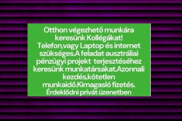 Egy lehetőség, ami megváltoztathatja az életed!