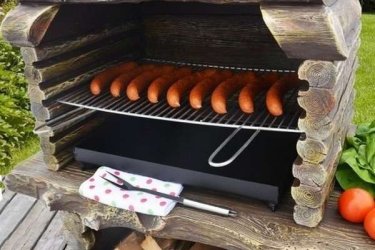 Fahatású kerti sütő grill
