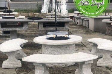 Kerti sütő betonelemekből