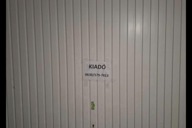 Garázs hosszú távra kiadó 