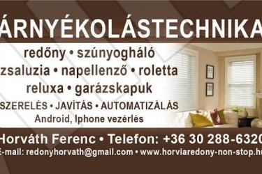 Redőny szerelès,javìtàs