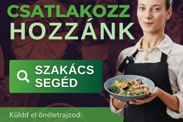 Szakács segéd álláslehetőség