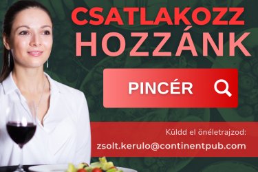 Pincér álláshirdetés
