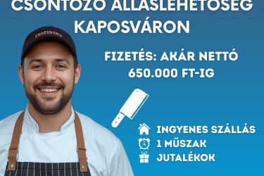 Csontozó állás Kaposváron!