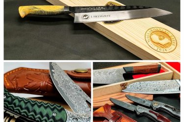 Kés, Konyhakés, Bicska Damaszk acélból