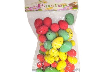 Húsvéti tojás dekoráció 60 db – rózsaszín mini tojások 3 cm