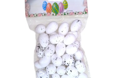 Húsvéti tojás fehér dekoráció 36 db