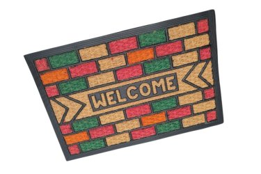 Elegant üdvözlő lábtörlő barna-fekete 60x40 cm