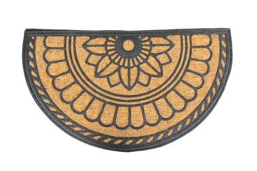 Nature félkör lábtörlő barna-fekete 70x40 cm