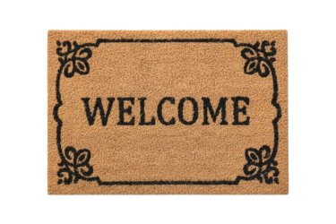 Natural üdvözlő lábtörlő barna 60x40 cm