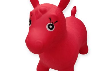 Hop Hop piros ugráló póniló – 45x65 cm