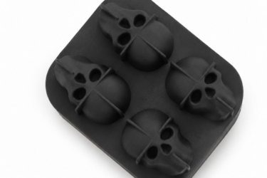 Koponya jégkocka forma szilikonból – 4 rekeszes