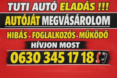 Autóját megvásárolom