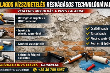 Vizes falak Utólagos vízszigetelèsel