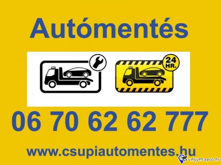 Autómentés országosan Furgonmentés országosan Gépszállítás országosan Autómentés és Kisteherautók Mentése 9 tonnáig A Két-Max-Szer Kft. gyors és megbízható autómentés szolgáltatással áll rendelkezésére, hogy bárminemű gépjárművet, legyen az személyautó vagy kisteherautó, biztonságosan elszállítson. Ha elakadt, defektet kapott, vagy bármilyen más okból segítségre van szüksége, számíthat ránk! Országos szinten, 24/7 elérhetőséggel vállaljuk az autómentést, legyen szó akár sürgős mentésről vagy tervezett szállításról. Miért válasszon minket? Gyors és megbízható autómentés Kedvező árak és megfizethetőség Minden típusú gépjármű mentése, beleértve a kisteherautókat is Non-stop elérhetőség – bármikor, bárhol Kisteherautók mentése: Különös figyelmet fordítunk a kisteherautók szállítására is. Ha a munkája során elakadt, vagy műszaki problémák miatt nem tud továbbhaladni, mi segítünk. Szolgáltatásunk megbízhatóságával és gyorsaságával biztosítjuk, hogy üzleti tevékenységét a lehető legkevesebb időveszteséggel folytathassa. Kapcsolat Ne habozzon segítséget kérni! Hívjon minket most a 06706262777 telefonszámon, vagy kérjen árajánlatot online! Mi gyorsan és biztonságosan a kívánt helyre szállítjuk gépjárművét.