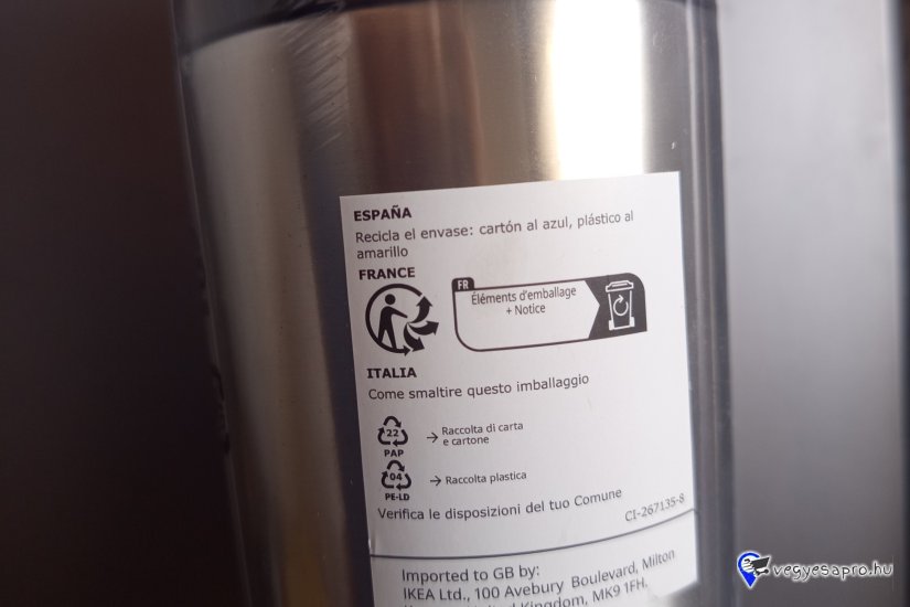 Efterfragad termosz Vákuumos ételtartó, rozsdamentes, 0.5 l