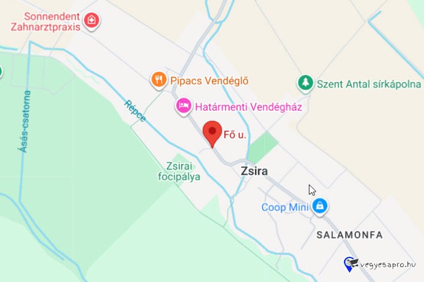 Családi ház eladó Zsira településen.