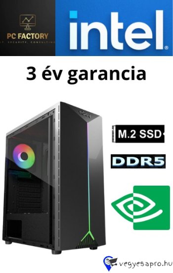 PC FACTORY NEW AGE 16 ( Intel i3 14100F/8GB DDR5/512GB NVME SSD/GT1030) Minden számitógépre 3 év garancia érvényes. A PC-ket mi szereljük össze, telepítjük, és teszteljük. A termék bármely része egyéni igény alapján módosítható. Alaplap LGA 1700 DDR5 Processzor Intel Core i3-14100F Memória 8GB DDR5 4800MHz Háttértár 500GB M.2 2280 NVMe Tápegység 500W Ház Njoy Anil Window Black ATX VGA GeForce GT1030 2GB DDR5 Kiegészitő: Nincs A számitógépek mindegyike új, és álltalunk átadás előtt tesztelt. A kép csak illusztráció. https://pcfactory.hu/PC-FACTORY-NEW-AGE-16-Intel-i3-14100F-8GB-DDR5-512 